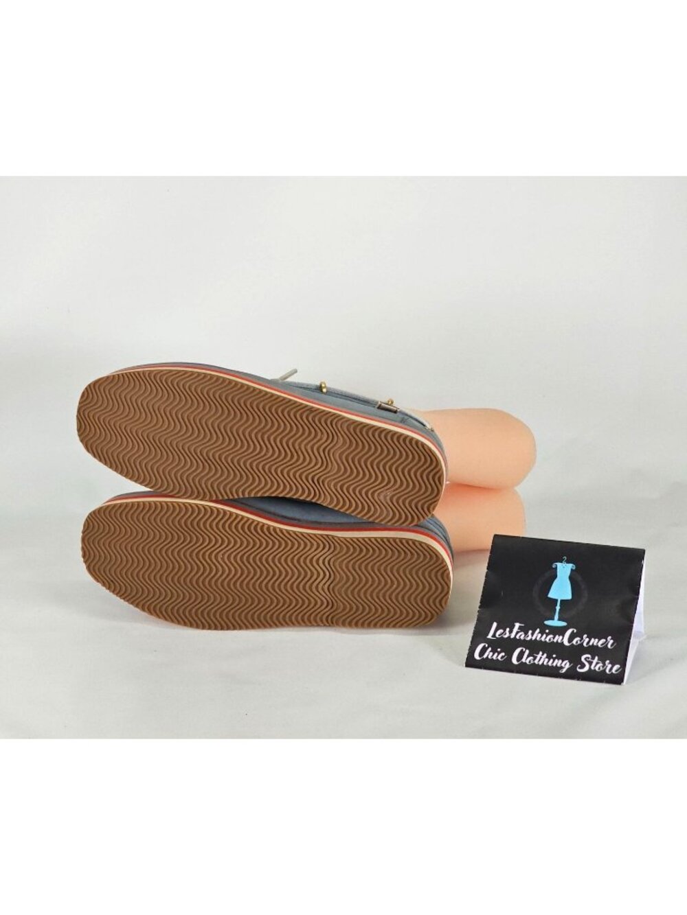 Tory Burch Women's Blue Nubuck Leather Joey Platform Boat Shoes Size 8 241 - Picture 5 of 16